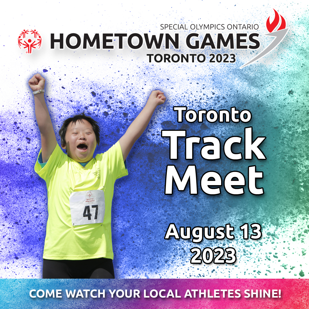 SOOntario's tweet photo. Join us in supporting the amazing athletes at the #SOHometownGames Track Meet and Soccer tournament hosted by SOO Toronto and SOO Perth, respectively, on August 13th. Be a part of the #SpecialOlympics spirit and click the link for more info: https://t.co/B8UaeAjYM5 https://t.co/Px7xEcqnKQ