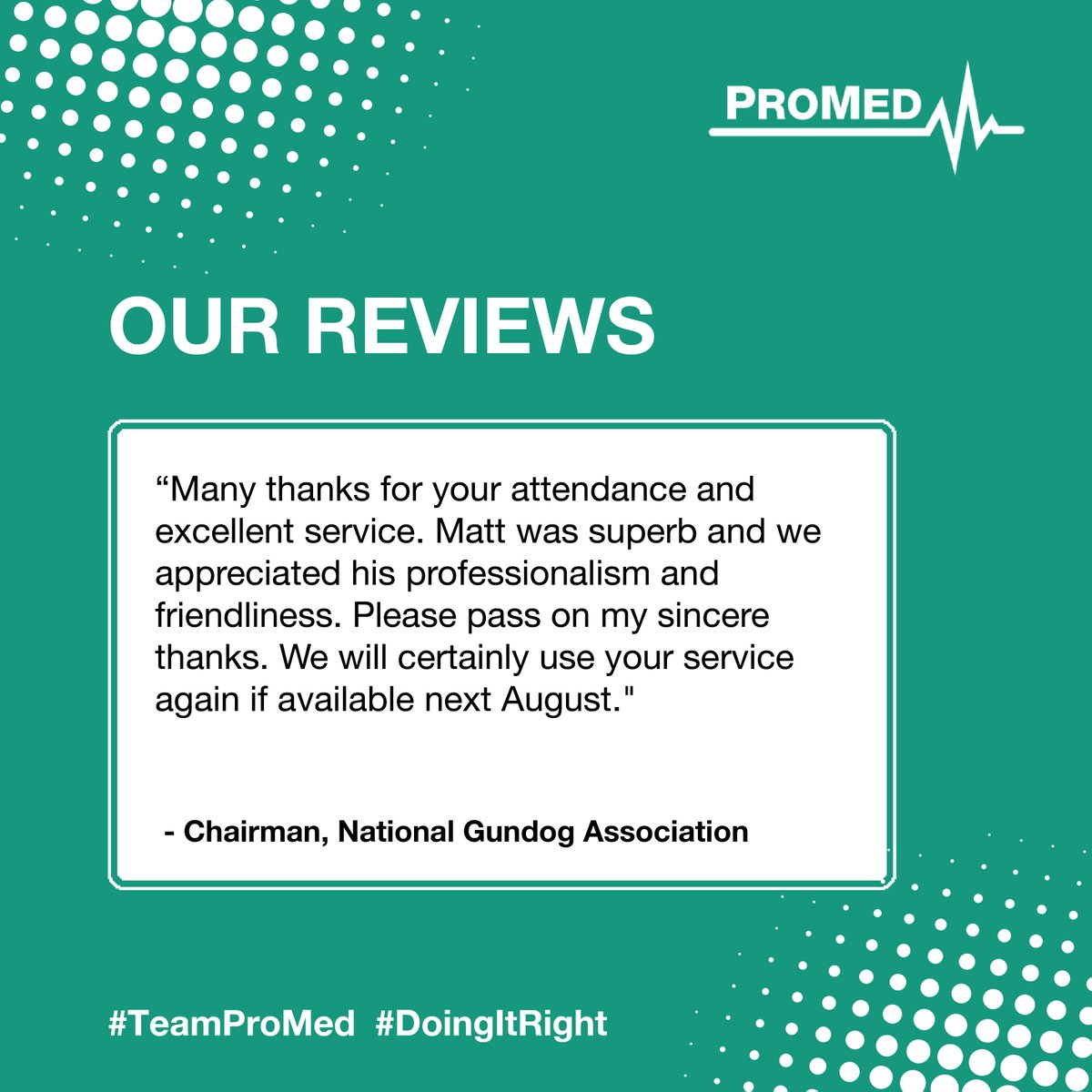 ProMed999's tweet image. We love hearing your great client reviews!

#promed #ukmedics #teampromed #ambulanceservices #ukemergencyservices #ambulanceuk #medicalcoveruk #privatemedic #supportunit #privateambulance