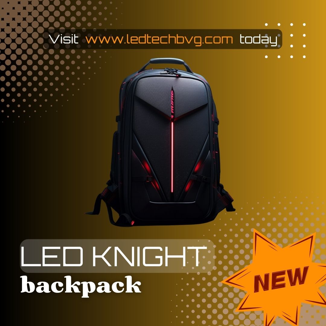 ledtechbvg's tweet image. Light up your adventures with the LED Knight backpack – a fusion of style and innovation that shines wherever you go! #LEDKnightBackpack