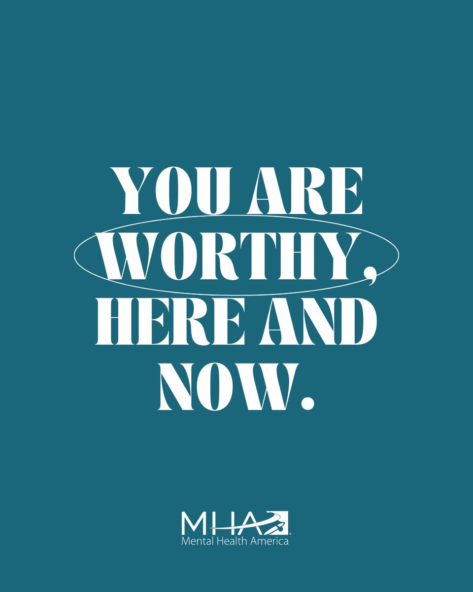 No matter what #mentalhealth challenges you might be facing, please remember: you are worthy of love and belonging, here and now, exactly as you are. 🫶🏾
