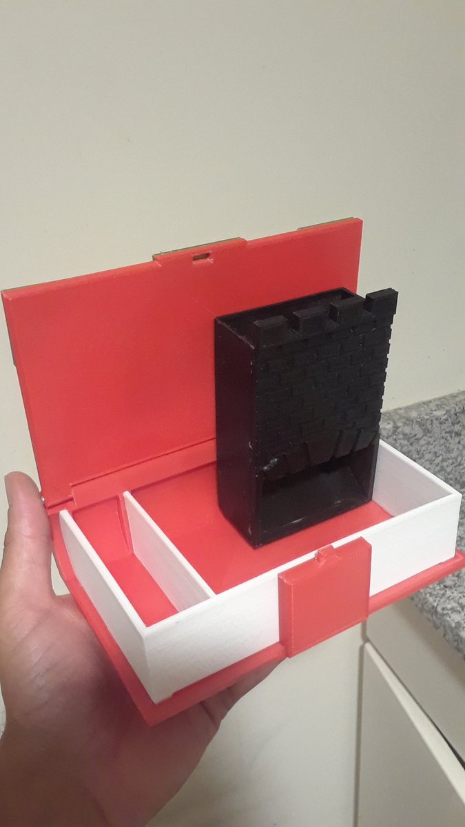 DABurgosART's tweet photo. Everyone wake up! New DAB product just dropped!  It's a book. It's a dice tower. It's both. I call it the #TowerTome. Check it out at @Liretro https://t.co/QUHNmajq3l