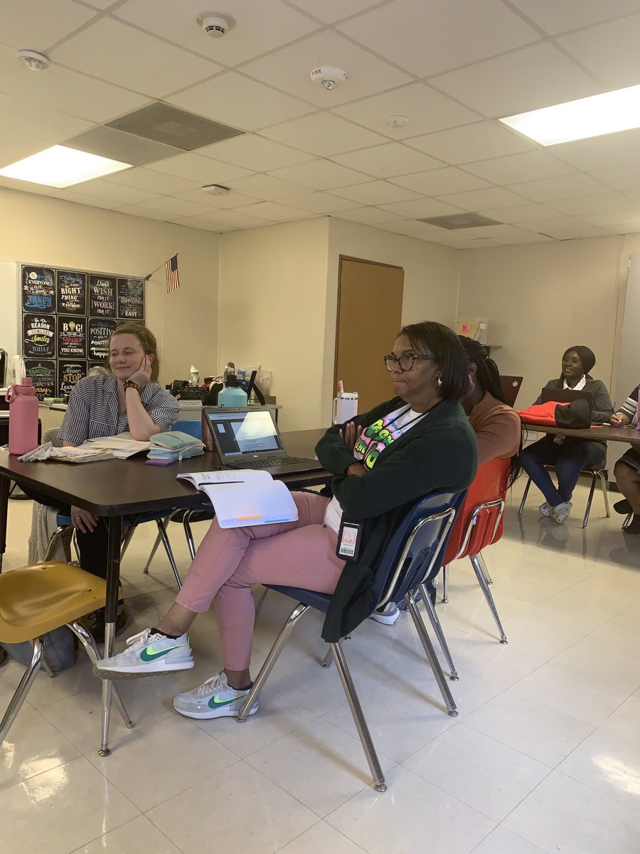 Ms. Ratliff ⁦<a href="/IndiaRatliff10/">India Cunningham-Ratliff, M.Ed.</a>⁩ #myaldine rocking CBPL with Teague Trojan ELA teachers!!!