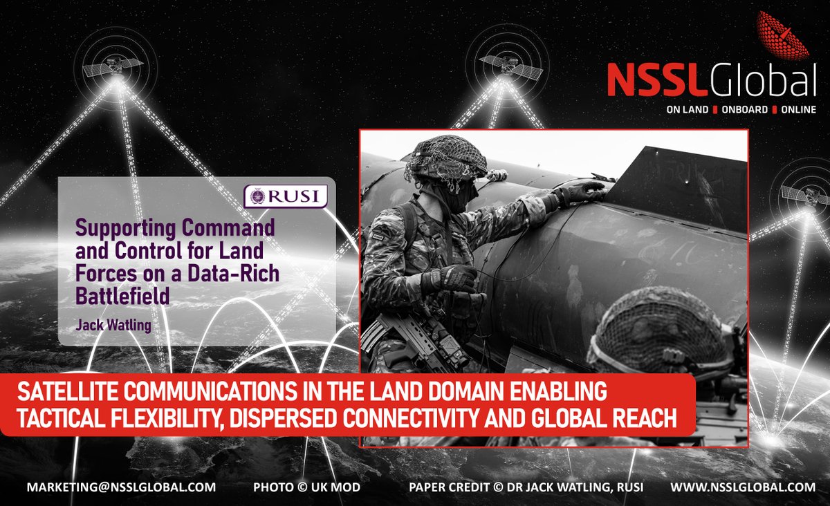 Can extending satellite communications deeper into the land domain enable tactical flexibility and global reach? Read more about solving C2 challenges as our Director of Defence & Space Programmes, Neil Fraser, comments on a recent RUSI paper: lnkd.in/ebcCrnvE