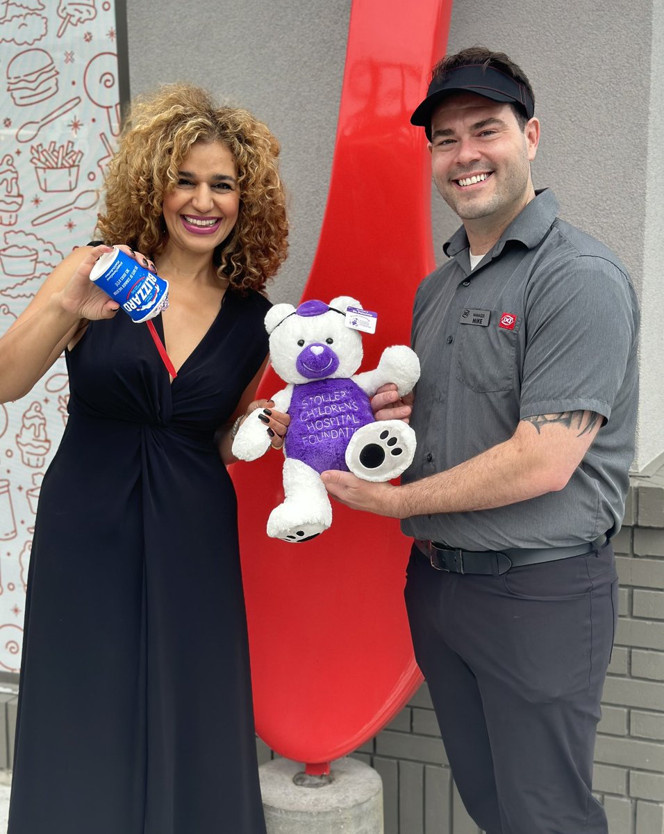 Who doesn’t LOVE ice-cream?!! 😋 Enjoy a delicious Blizzard® Treat at your local  @DairyQueen today!  @BaselineDQ  #shpk  All of the proceeds support  @StolleryKids and their families.💜 #MiracleTreatDay