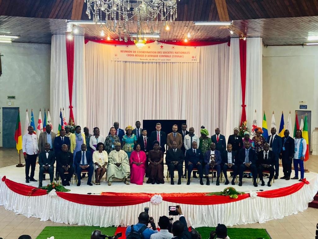 IFRCAfrica's tweet photo. #COSNAC meeting started yesterday in Yaounde, #Cameroon.

For 3 days, leaders from 7 #RedCRoss NSs will take stock of their achievements/lessons learned &amp; develop a joint plan of action to address mounting humanitarian challenges across #CentralAfrica. https://t.co/nXC3t7q5En