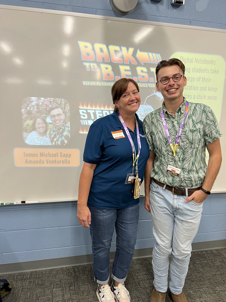 Full STEAM ahead at BCSSTEAM23! OMS math teacher James Michael Sapp presented an awesome session on digital interactive notebooks!