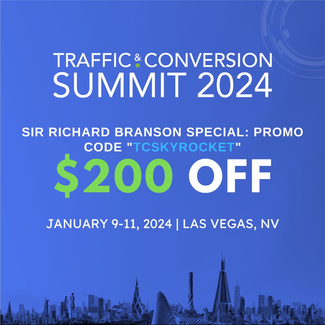 Ummmm… have you bought your Traffic &amp; Conversion Summit ticket yet?

Grab your ticket here 👉 bit.ly/3Q7yZeM

#TCS24 #Discount