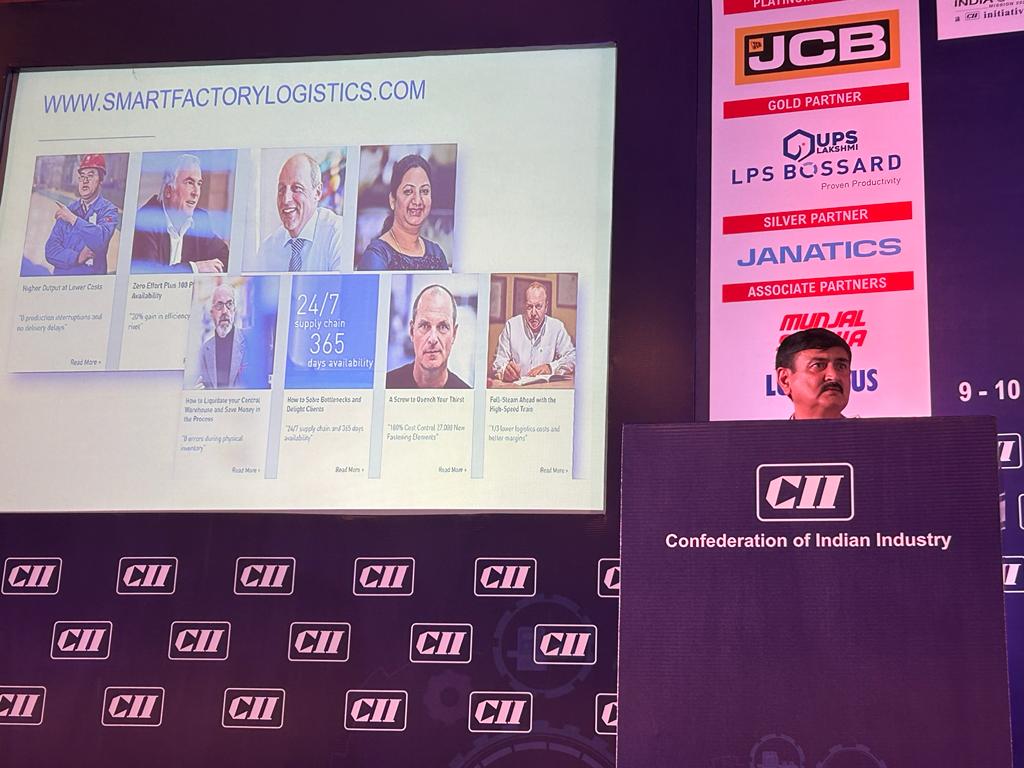 BossardIndia's tweet image. Exciting insights at #CIICompSummit2023 today! 🌟 Mr. Vineet Talwar, Country Manager of LPS Bossard Pvt Ltd, shared captivating glimpses on #Industry4_0: #SmartFactoryLogistics Innovations. 🏭🚀

A visionary discussion paving the way for future advancements.