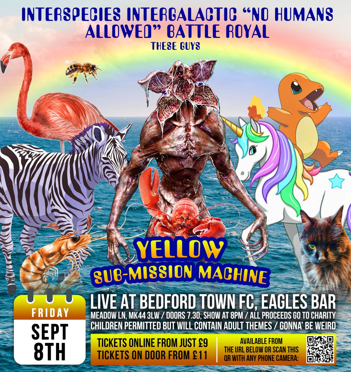 WetCakePro's tweet photo. 🚨 MATCH ANNOUNCEMENT 🚨

OVER THE TOP BATTLE ROYAL BUT IF YOU OWN A PASSPORT OR A BANK ACCOUNT YOU CAN FUCK RIGHT OFF

ANIMALS, ALIENS OR ANIMATED COMPANIONS ONLY YEAH?

SAFE

[TICKETS BELOW] https://t.co/qP26aD31Pv