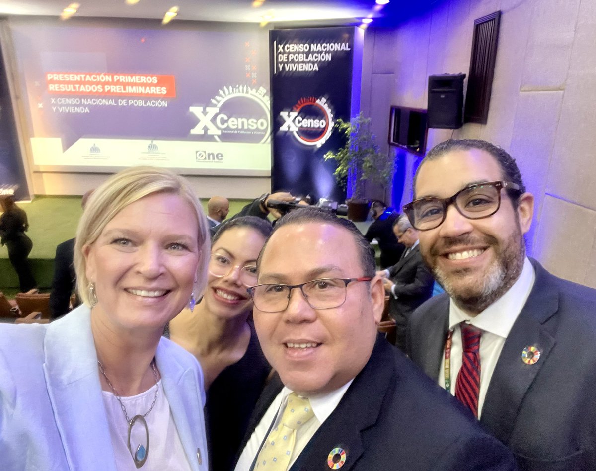 InkaMattila's tweet photo. Un gusto acompañar desde @PNUDRD la presentación de los Datos Preliminares X #Censo Nacional de Población&amp;Vivienda- 1. censo tecnológico en 🇩🇴-Estadísticas confiables son la base para la toma de decisiones &amp;mejores políticas públicas ¡Felicitaciones @miosotisr &amp;equipo @ONERD_ 🙌! https://t.co/6fosJpwfD8