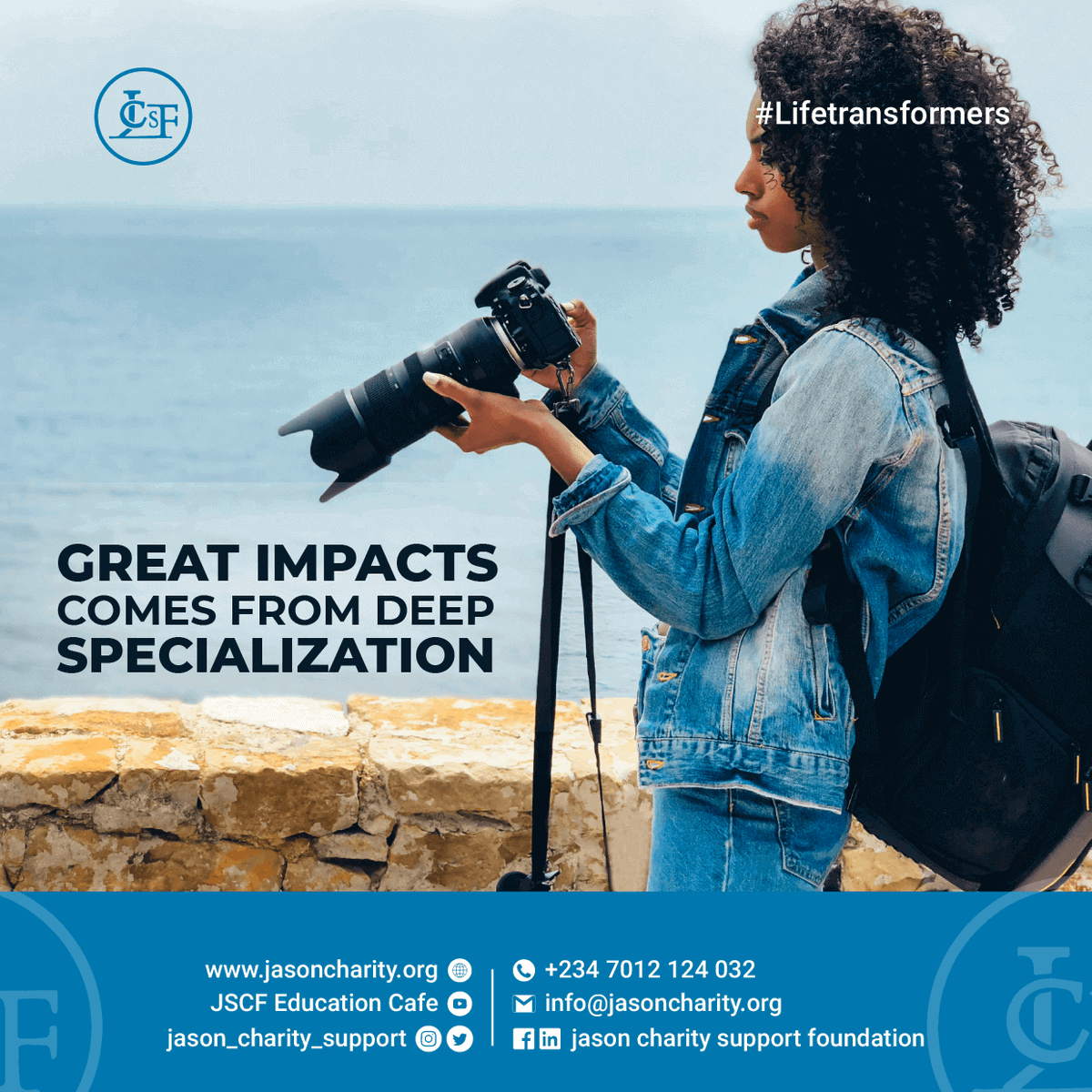 JCSF_charity's tweet photo. Impact does not come from shallow knowledge but deep knowledge.
We must learn to grow beyond the shallow knowledge that we have and become an expert.
#LifeTransformers
@UN @UNESCO @UNICEFEducation @macfound @GatesAfrica @gatesfoundation https://t.co/Nd0JlvmNjB