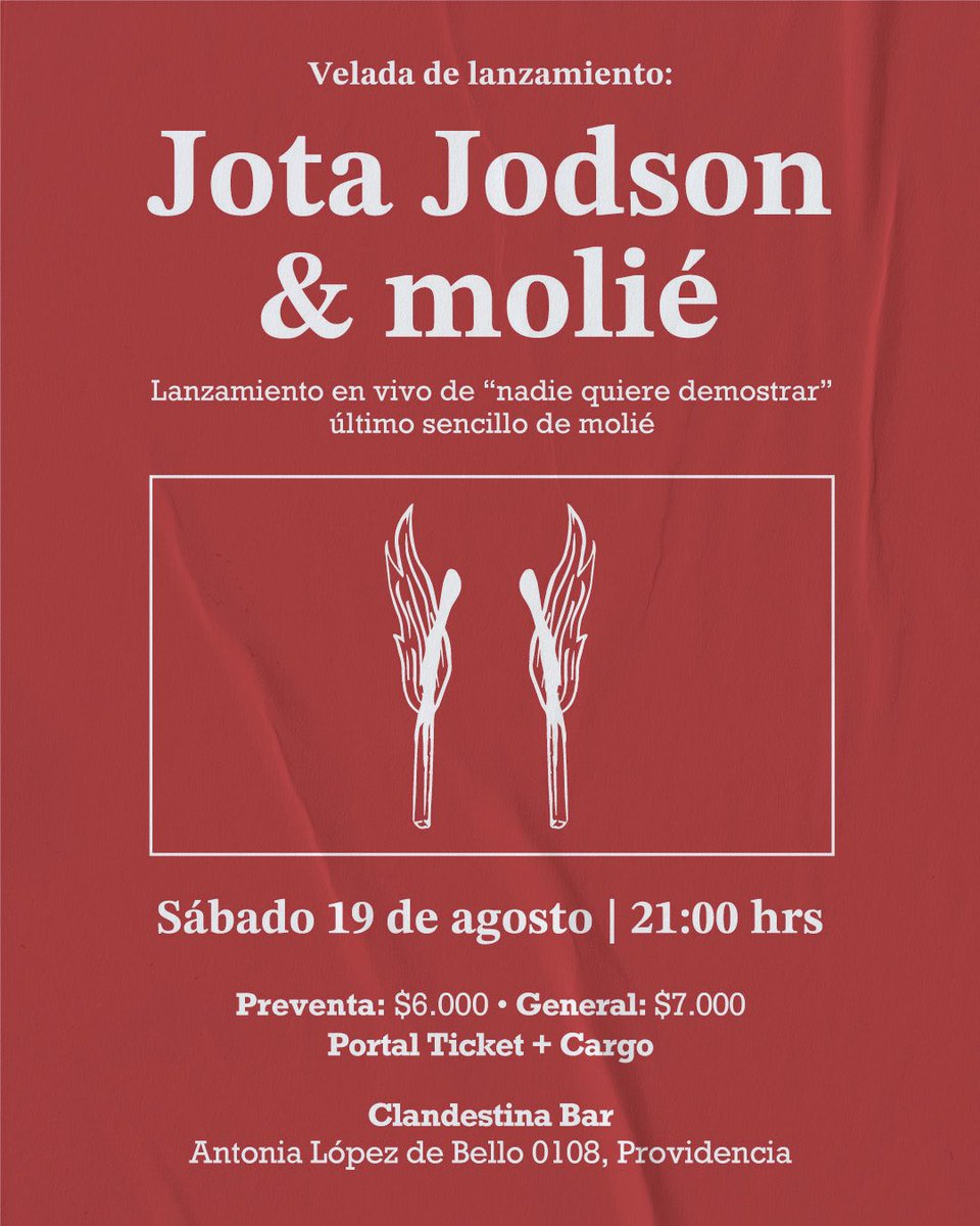 jota_jodson's tweet photo. Que haces el sábado 19??? Llegó el momento!! presentamos nuestro nuevo show, nueva música, nuevo Jota, junto al gran lanzamiento de @molie_____ !!!

I m p e r d i b l e

Preventas en bio 🎫 https://t.co/w9XvyU14VW