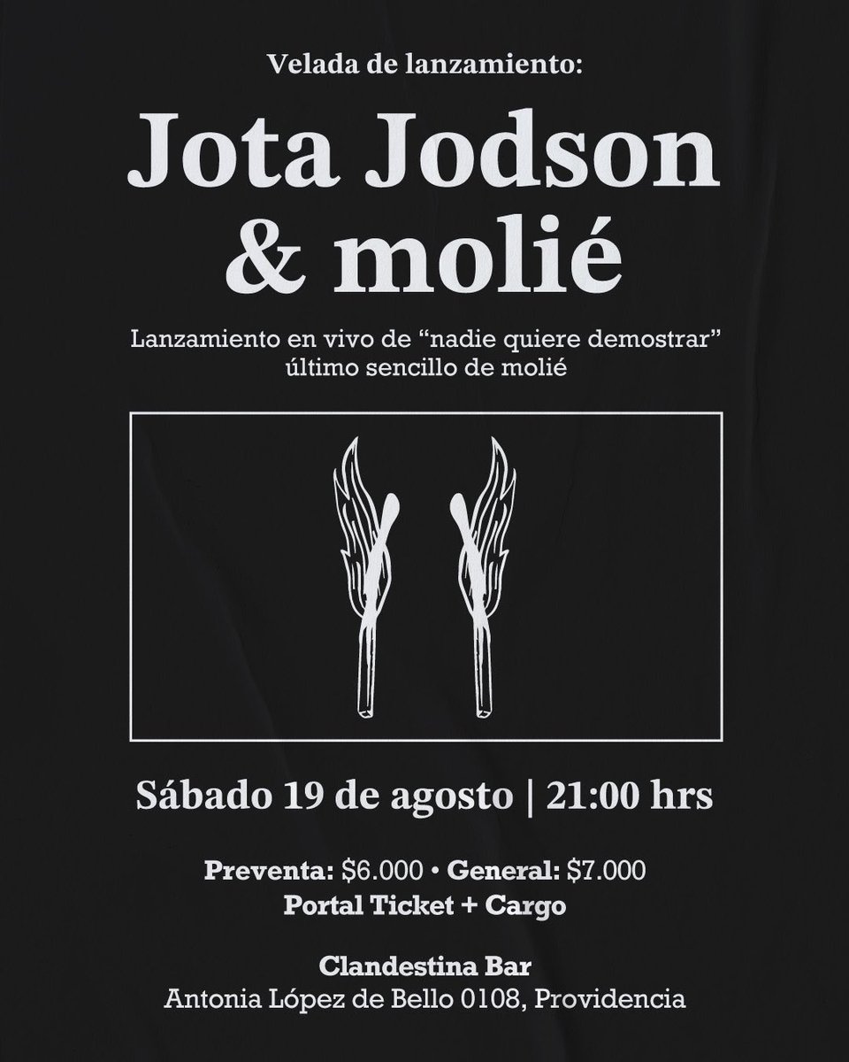 jota_jodson's tweet photo. Que haces el sábado 19??? Llegó el momento!! presentamos nuestro nuevo show, nueva música, nuevo Jota, junto al gran lanzamiento de @molie_____ !!!

I m p e r d i b l e

Preventas en bio 🎫 https://t.co/w9XvyU14VW