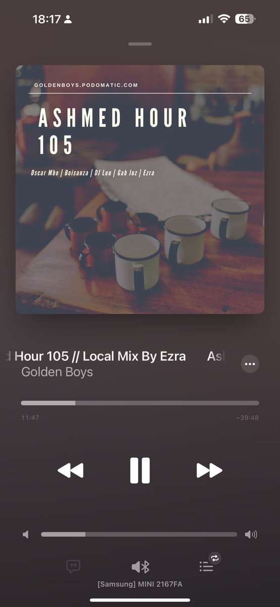 PoeticFootprint's tweet photo. 😭 Aaaahhhh kodwa bafethu nge #AshmedHour I will always remember these days…. Thank you @Lu_Sithole  @ezra_mlotshwa 🙏🏽 🎧 https://t.co/QiAMpwtkQq