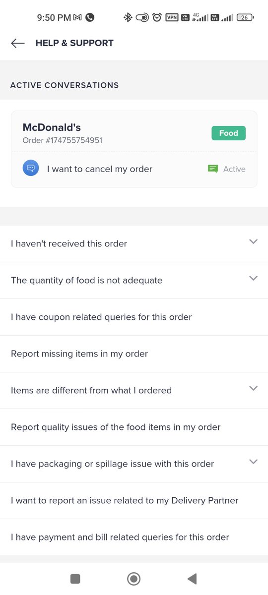 ilogical_Indian's tweet photo. @SwiggyCares 
Pathetic delivery service, order at 8.45 and delivery at 9.27, when McDonald is at 2 mins walk distance.
Delivery guy was jus roaming around and didn't even called. On help ur cust care person make fun by offering 150 cash back and wants to eat stale food. https://t.co/wSMmGEo1Wt