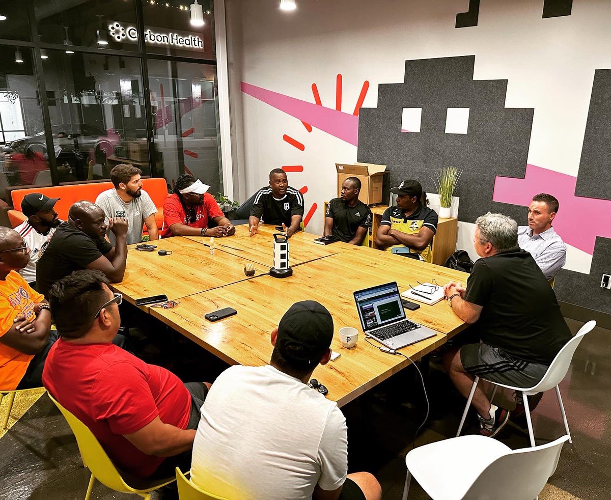 F3Foundation1's tweet photo. We cannot accomplish our mission without working with leaders within their respective communities.   
Last night’s focus was about on the pitch.  Directors of F3 Affiliate clubs came together to share and collaborate on how we can better impact our collective Columbus community. https://t.co/hYZDCxwGrD