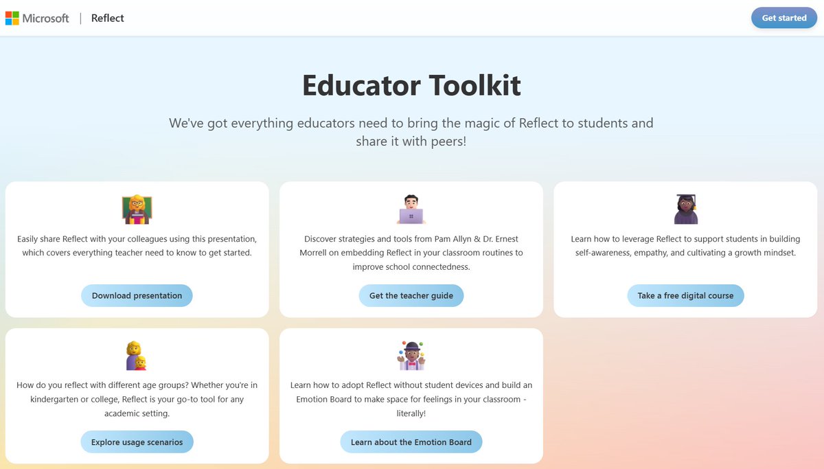 sparvell's tweet photo. As a teacher, I always liked some free swag!
Check out this digital swag of goodies from @microsoftedu #Reflect to support #SEL 
 💖 Learning 
 💖 Presentations
 💖 Teacher Guide
 💖 Scenarios
And...more
Get it!
https://t.co/ycgqoeuJyT https://t.co/j7Cnk5MySW