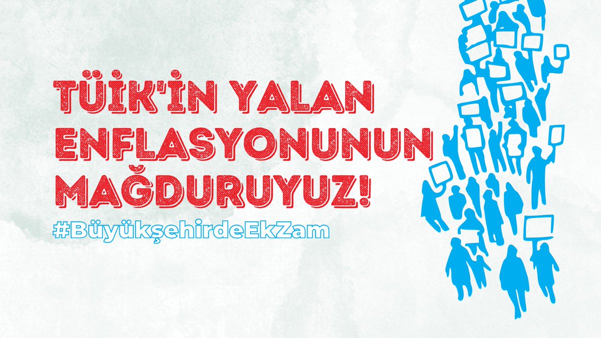 Ek zam istiyoruz.

#BüyükşehirdeEkZam