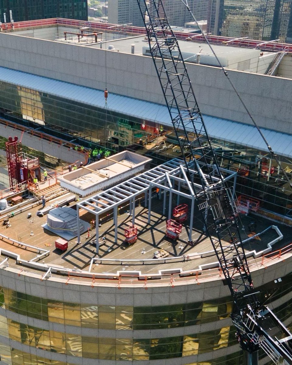 bluelofts's tweet photo. We were told to go above and beyond for resident amenities, so we decided to  crane up a pool and jacuzzi to the 15th floor in style... taking the residents' experience to the next level.
#TheBell #OfficetoMulti #ClevelandOH https://t.co/kVhWNeuUOZ