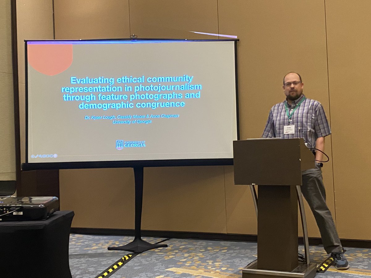 Very cool @AEJMCethics research from @KyserL and honor students examining the demographics of feature photography subjects and photographers #AEJMC23