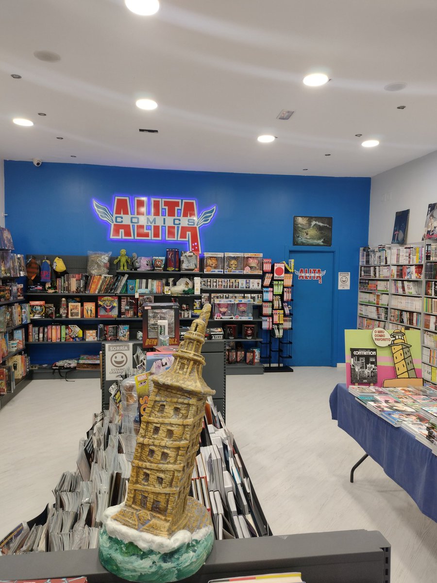 AlitaComics's tweet photo. A nosa ben querida torre de Hércules luce así na nósa tenda do #Orzan ca recomendación de #contrition de @carlos_portela #coruña #bandadeseñada https://t.co/dtxan70HbO