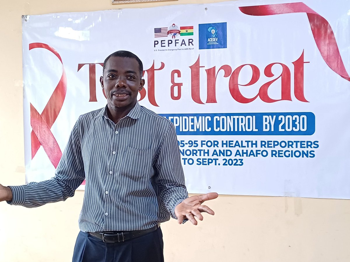 kobengkyereh's tweet photo. @PEPFAR at 20yrs has saved so many lives &amp; given hope to many in supporting medication up to this point of having #tld.Continuous educatn thru the media is needed to keep people on their toes.This explains our regular engagement with the media on #HIV @USEmbassyGhana
#EndAids https://t.co/rLrseRlmw3