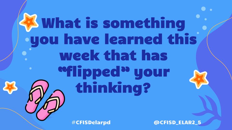 CFISD ELAR 2-5 tweet media
