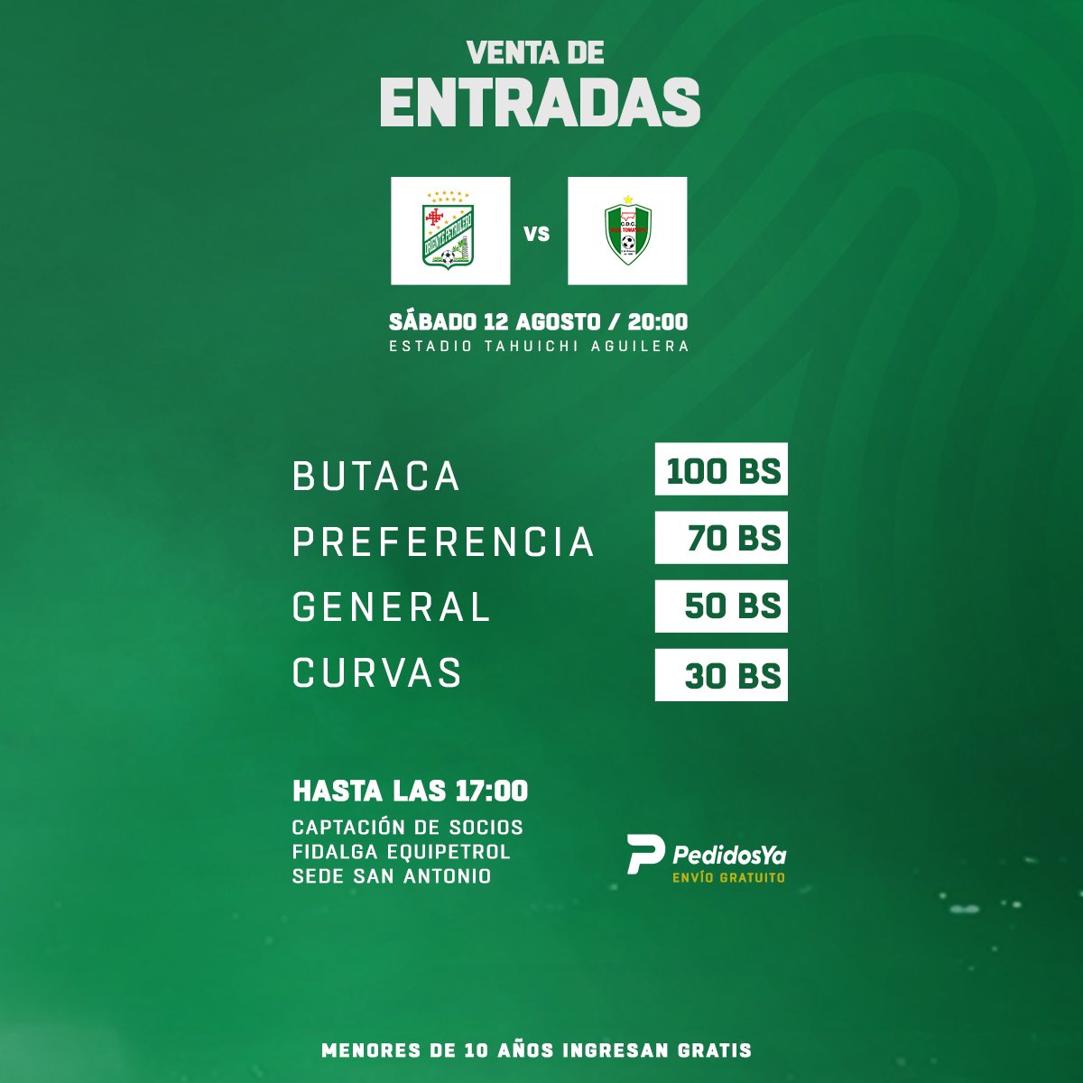 cdopetrolero's tweet photo. 🟢LA HINCHADA MÁS GRANDE DEL PAÍS ⚪️
Vamos a seguir demostrando que tenemos la hinchada más grande del país, el sábado reventamos el Tahuichi 💪

Aquí te dejamos los puntos de venta de entradas para el partido contra #Tomayapo .

#RevientaElTahuichi #OrienteEsSantaCruz https://t.co/kLYX1BKAjW