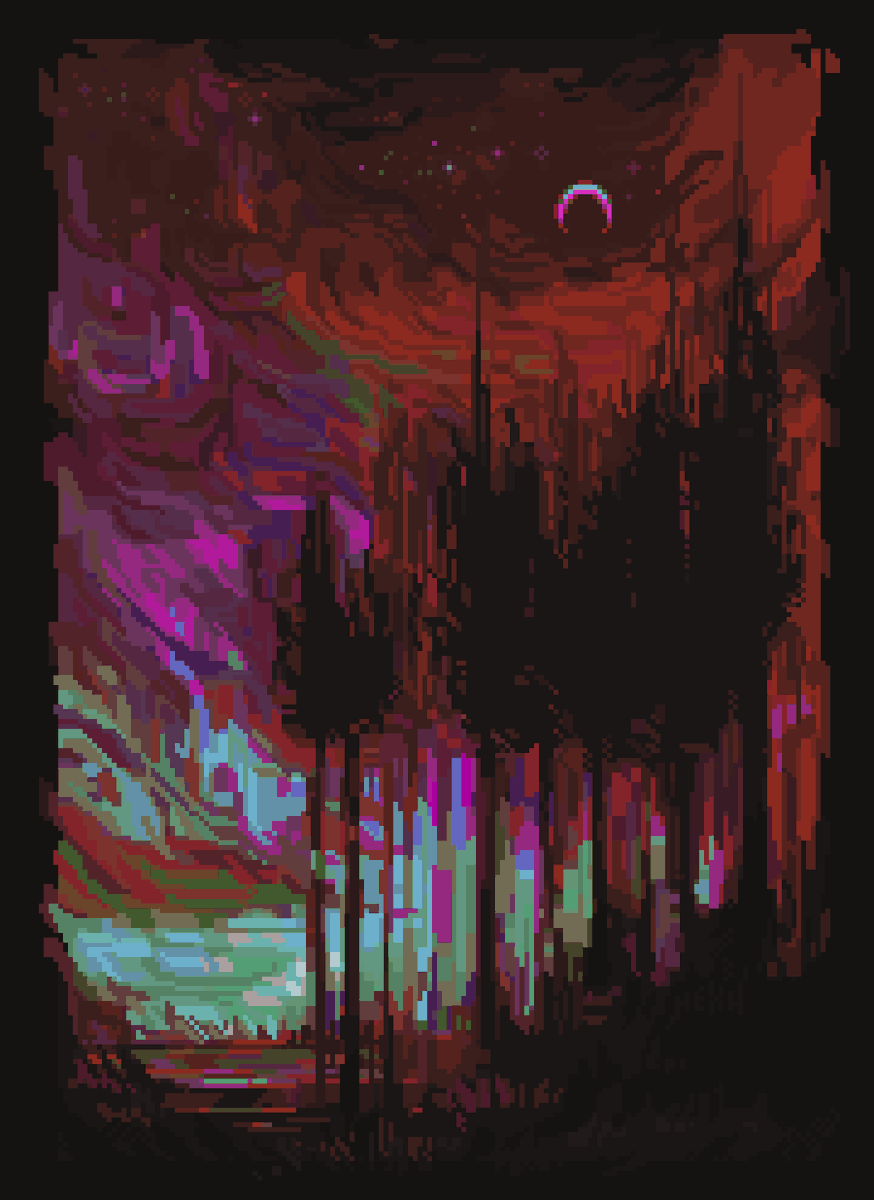 hexh__'s tweet image. red night
#pixelart