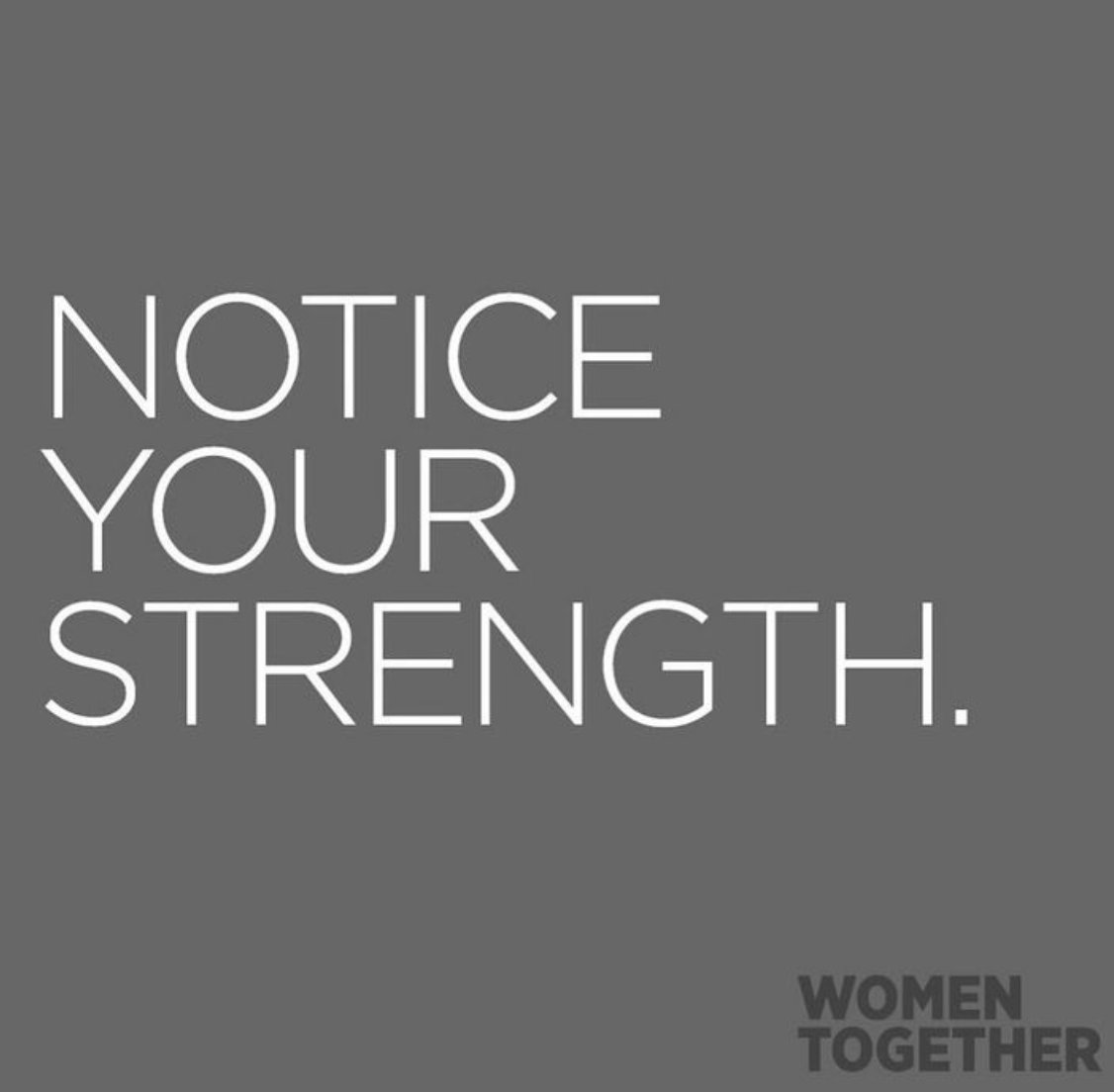 EFWomenTogether's tweet photo. Though it’s easy to get overwhelmed, we can tap into our inner resources at any time to harness courage and resilience. Notice your strength. ♥️ #womentogether https://t.co/XdIKilurhI