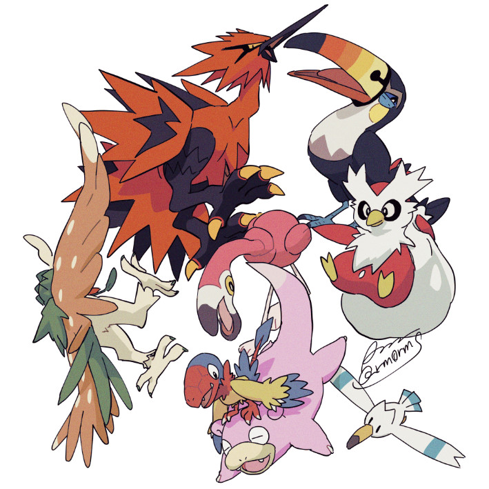 rm0rms's tweet photo. 好きな鳥ポケとヤドン https://t.co/jtsamn6cG4