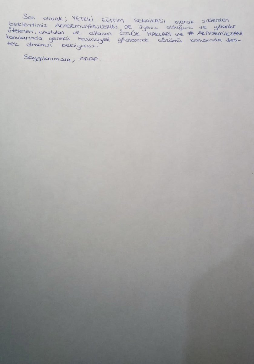📮
Eğitim-Bir-Sen Genel Başkanı Sn. <a href="/_aliyalcin_/">Ali YALÇIN</a>’a AKADEMİSYENLERDEN MEKTUP VAR ❗️

#akademikzam
#AkademisyenlerGecinemiyor
#yoksulluksınırıx2

<a href="/EgitimBirSen/">Eğitim-Bir-Sen</a> <a href="/MemurSenKonf/">Memur-Sen</a> @FOXhaber <a href="/HaberturkTV/">Habertürk TV</a> <a href="/ahaber/">A Haber</a> <a href="/cnnturk/">CNN TÜRK</a> <a href="/halktvcomtr/">Halk TV</a> <a href="/tgrthabertv/">TGRT HABER</a> <a href="/ProfDemirtas/">Özgür Demirtaş</a> <a href="/droguzdemir/">Ahmet Oğuz Demir</a>