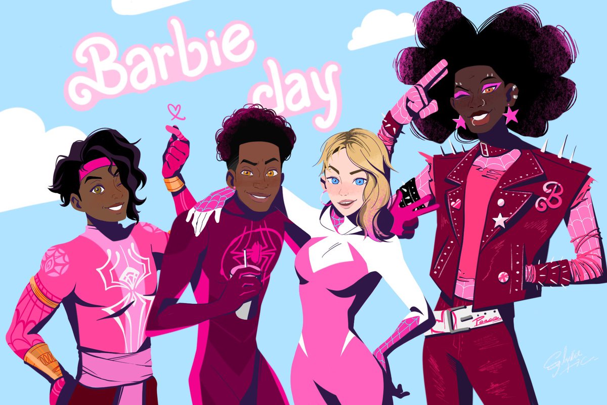 Dress code barbie pink🫶
#SpiderMan #spidergwen #SpiderManAcrossTheSpiderVerse #digitalartwork #MilesMorales #GwenStacy #HobieBrown #PavitrPrabhakar #Barbie