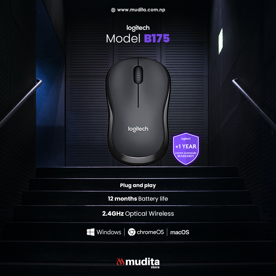 MuditaStoreNP's tweet image. With the 𝗟𝗼𝗴𝗶𝘁𝗲𝗰𝗵 𝗕𝟭𝟳𝟱 𝗺𝗼𝘂𝘀𝗲, you&apos;ll enjoy the reliability of a cord with the convenience and freedom of wireless technology.

𝗕𝘂𝘆 𝘆𝗼𝘂𝗿𝘀 𝗻𝗼𝘄: bit.ly/buy-logitech-b…

#muditastore #buyfrommudita #logitechb175