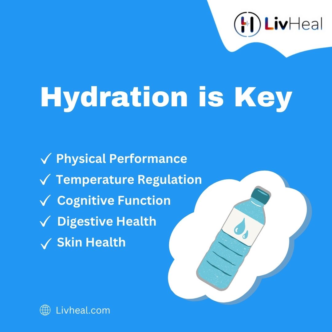 💧 Hydration is key! 
Learn hydration strategies from health courses at LivHeal. 🔥
#HealthCourses #WellnessTips #HydrationStrategies #StayHydrated #LivHeal #HealthExperts #HealthyLiving #LaravelLearning #HealthSeekers #VerifiedCourses #WellnessEducation #LivHealLifestyle