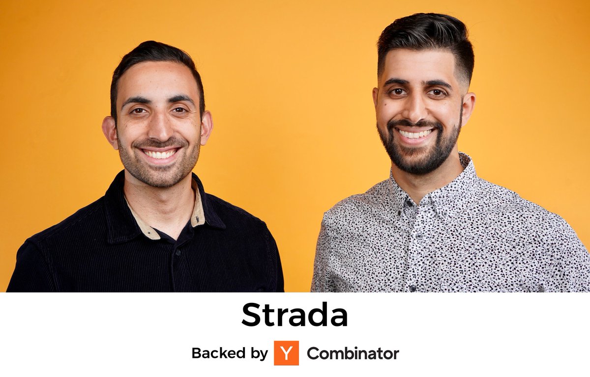 ycombinator's tweet photo. .@TryStrada (YC S23) is the fastest way to connect enterprise software like Salesforce &amp; NetSuite. Its platform + copilot enable teams to build complex integrations without needing specialized devs.

https://t.co/r8WsA1pHAR

Congrats on the launch @AmirProd1 + @arash__khazaei! https://t.co/dsd3RTTrhM