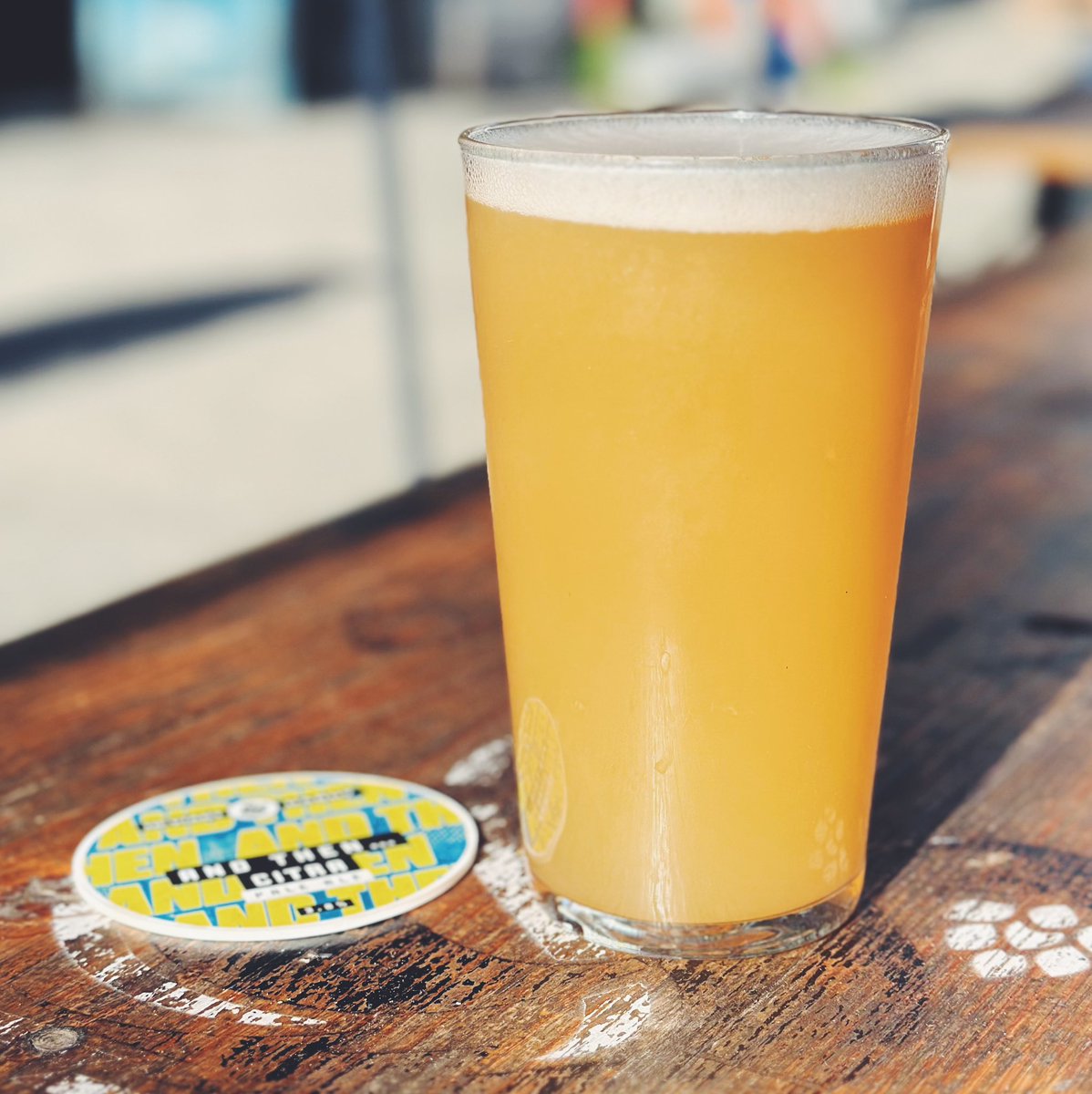 Look at this gorgeous looking pint of And Then…Citra 😋, could be yours to enjoy in our sunny taproom for £3.50 today as we carry on with our Thursday promo on pints.