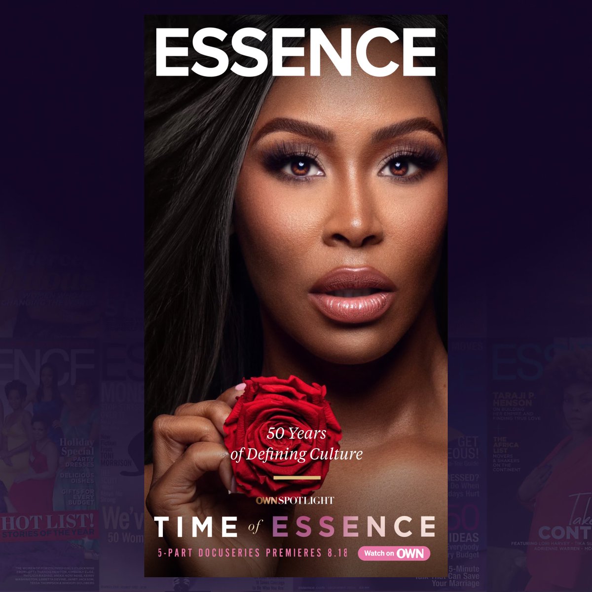 ImSimplyWinter's tweet photo. On Friday, August 18 @owntv and Max are premiering, Time of Essence, a 5-part docu-series looking back at the trailblazing 50-year history of @essence Magazine! Mark your calendars to watch live ✨
#OWNTimeOfEssence #simplywinter #WinterHarris #LAMDC #ownkeepitreal https://t.co/967bEe1U9f