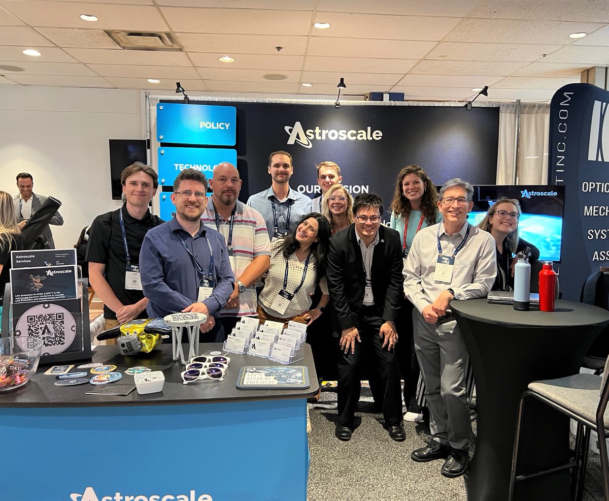 Astroscale_US's tweet photo. The Astroscale team had a great week in Logan, Utah! With our presence at poster presentations, and at the booth we were able to continue advocate for the importance of #spacesustainability!

We are excited to continue the conversations we started at @SmallSat 🛰️ https://t.co/zfizANVE3J