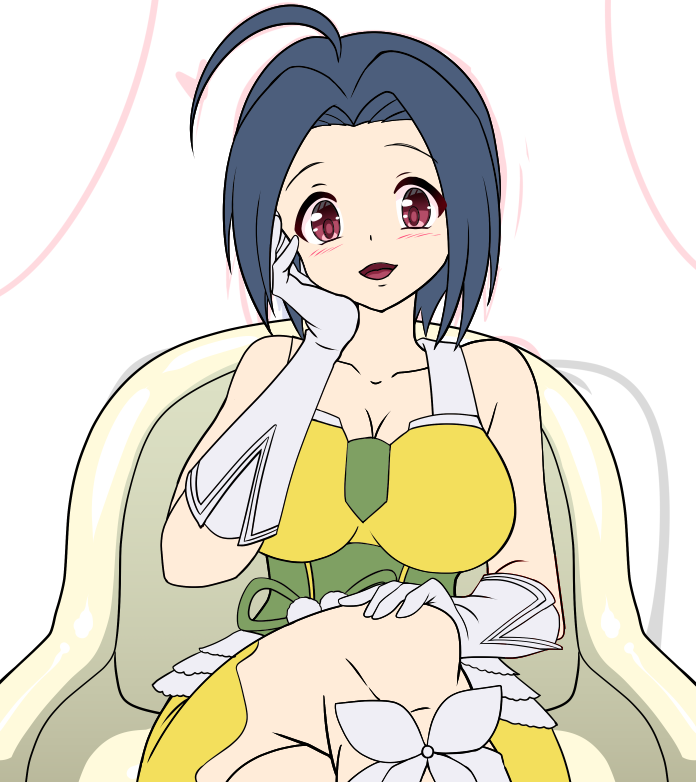 三浦あずさ 「ふぃ～、線画と1段着色まで終わった( *'ω`* )  」|yagamiマンのイラスト