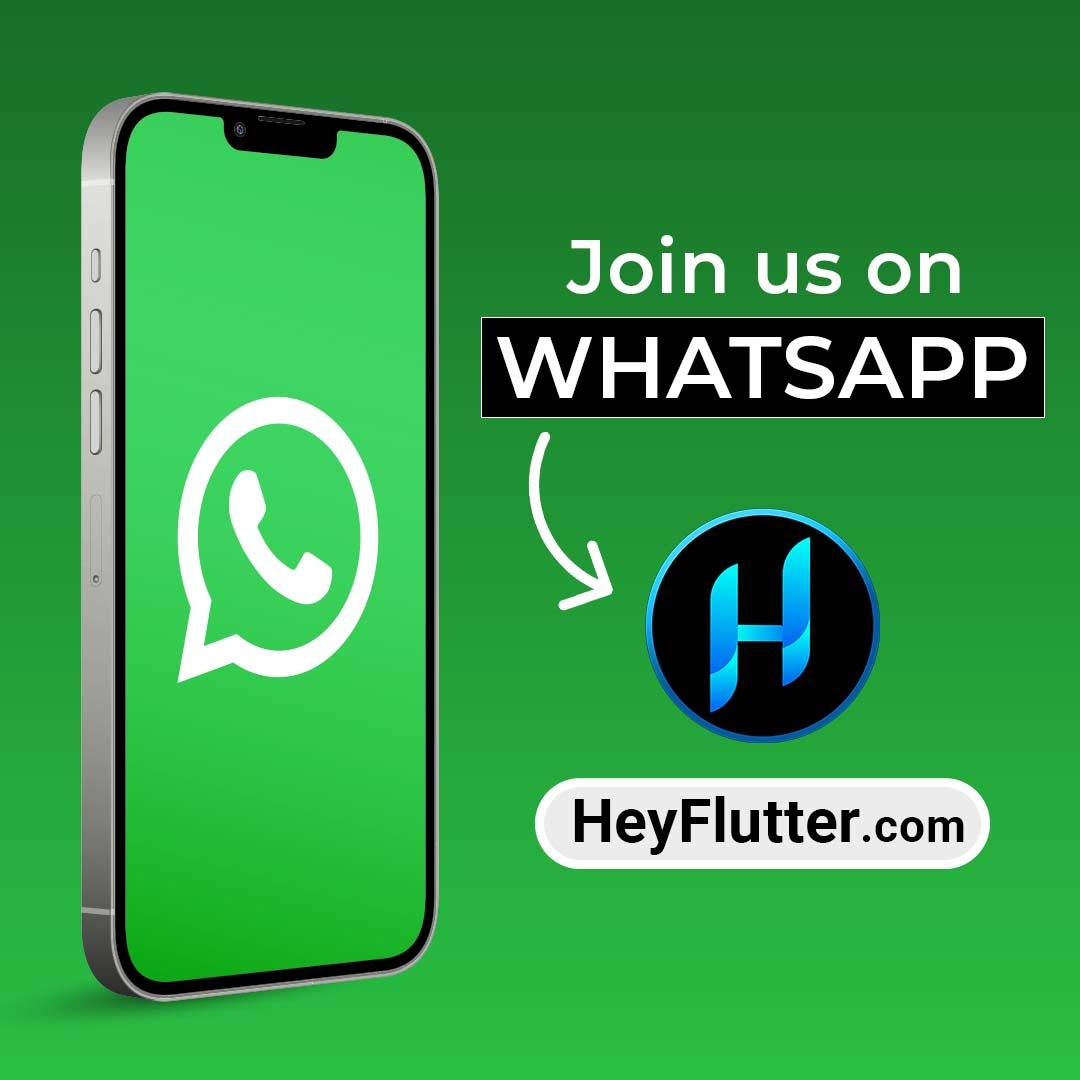 HeyFlutter_'s tweet photo. Some great news! 🔥🥳 You can join now our Flutter Community on WhatsApp: https://t.co/KGHMSVhWGX  

Simply join this channel to stay in contact with other Flutter developers, to learn from each other and to become a better Flutter developer! https://t.co/DArKwRNWCQ