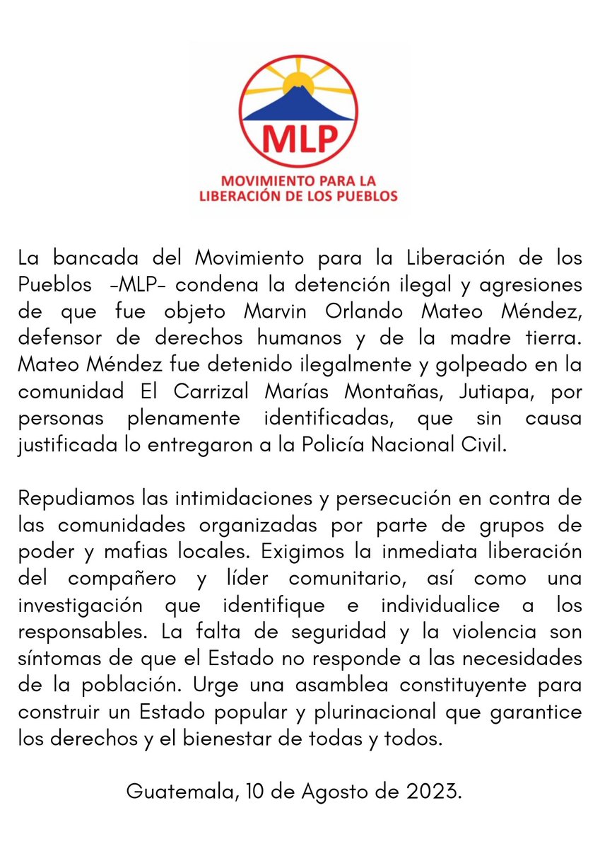 Bancada MLP tweet media
