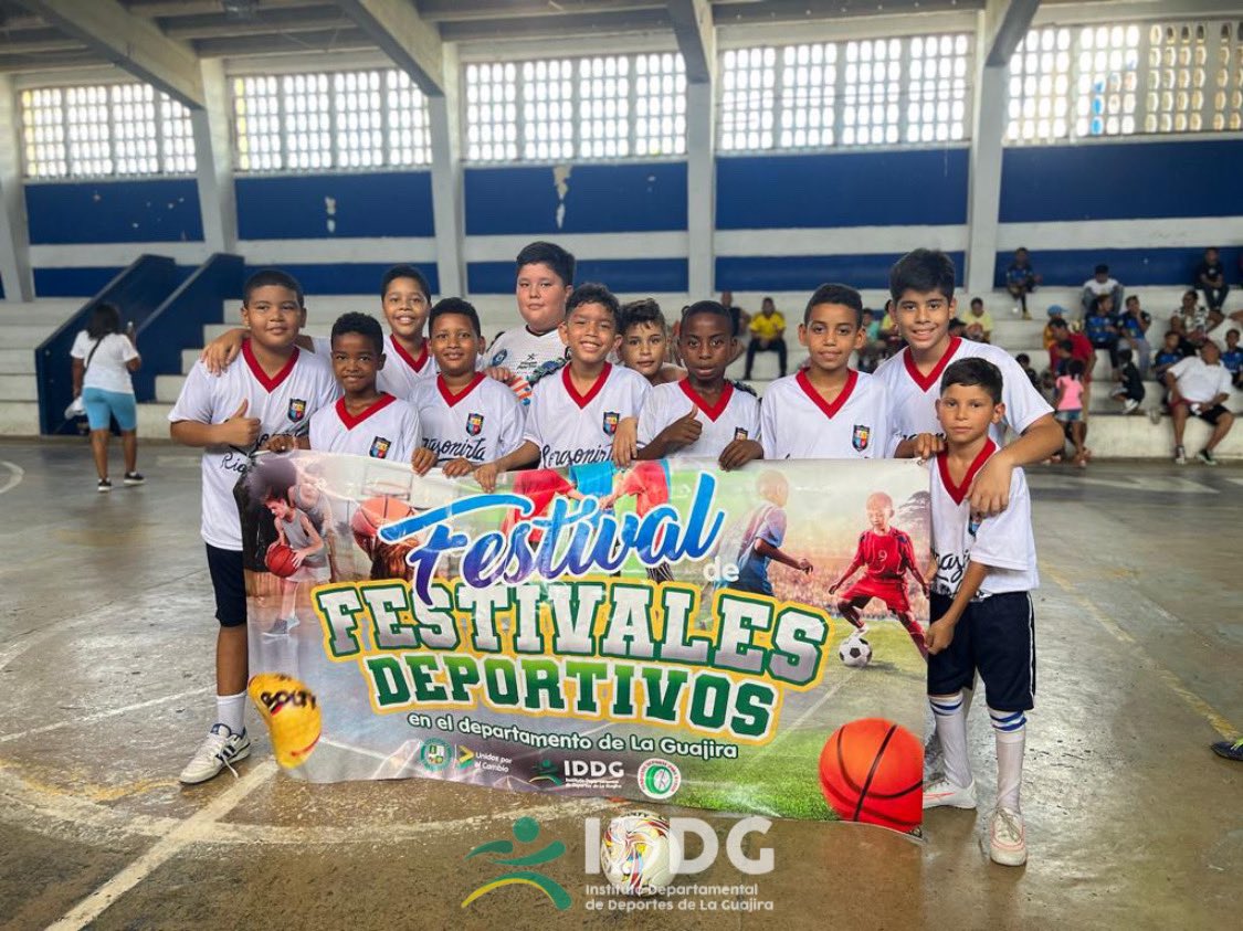 IddgGuajira's tweet photo. La capital guajira, fue el escenario donde 12 equipos de los municipios de Riohacha, Maicao y Albania lucharon por llevarse los primeros lugares en la categoría: Baby Fútbol de Salón. https://t.co/bR2EwDjEWz