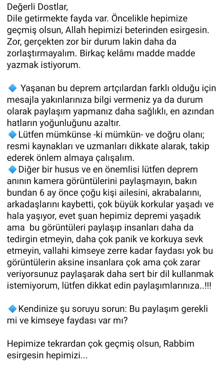 Biraz sağduyu....