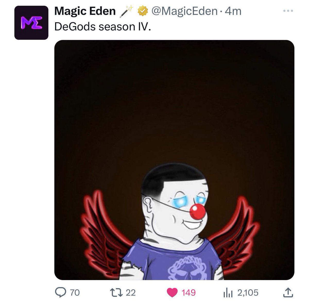 Shilllin's tweet photo. MagicEden wrong for this one https://t.co/QnFOUiJ37L