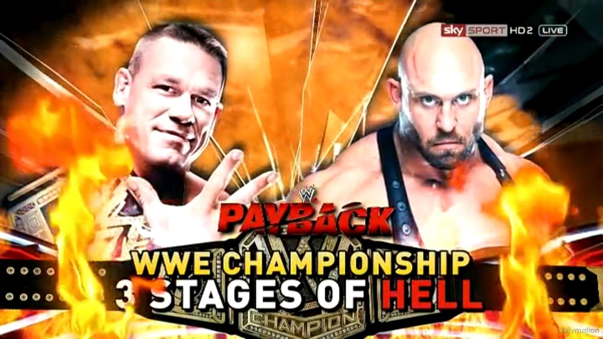Wrestling Championship Matches that are forgotten on X John Cena c Vs Ryback at WWE Payback 2013 for the WWE Championship in a 3 Stages Of Hell Match https t HcJLFPIr9J X