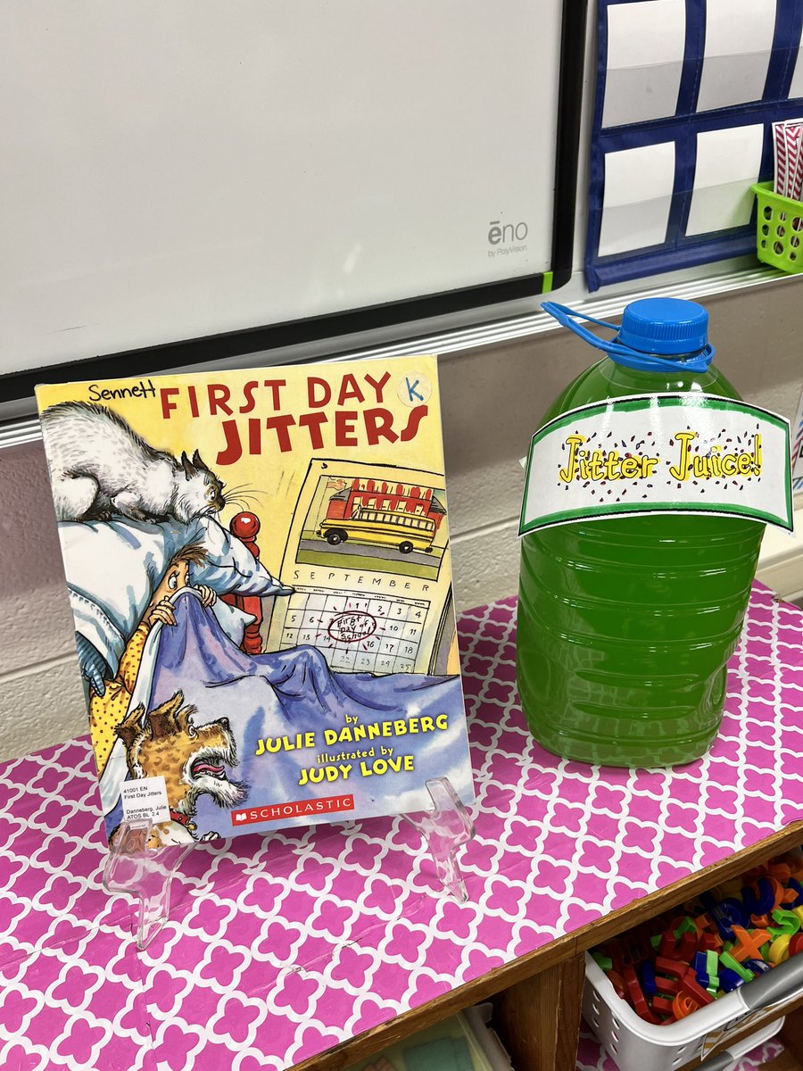 MrsMartinSmiles's tweet photo. Our magical jitter juice made the butterflies fly right out of our tummies! ๐๐๐ #FirstDayJitters #FirstDayOfFirstGrade #EldaExcellence https://t.co/6exjJNH3y6