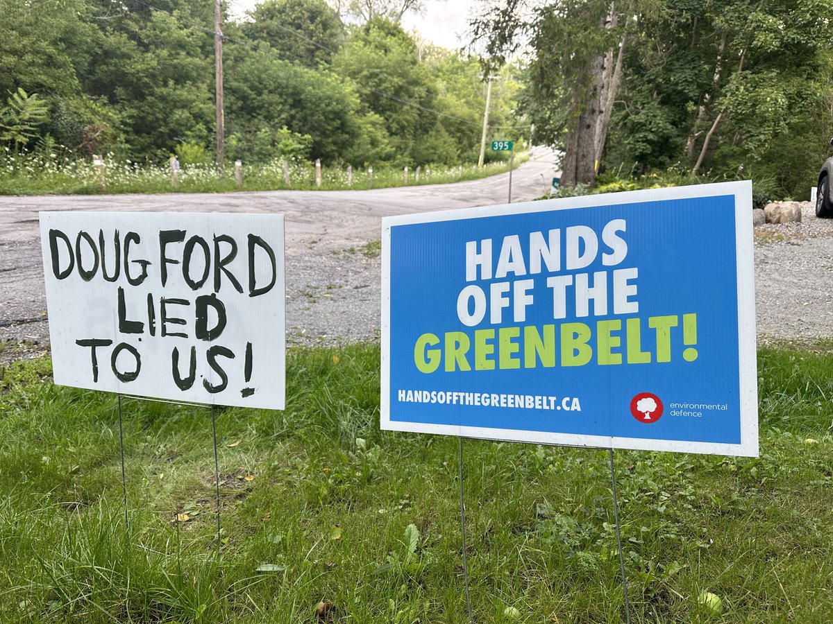 Top of the 6 o’clock news: reporting from Whitevale, Pickering on the anger over Doug Ford’s Greenbelt plan. ⁦@globalnewsto⁩ #ontpoli