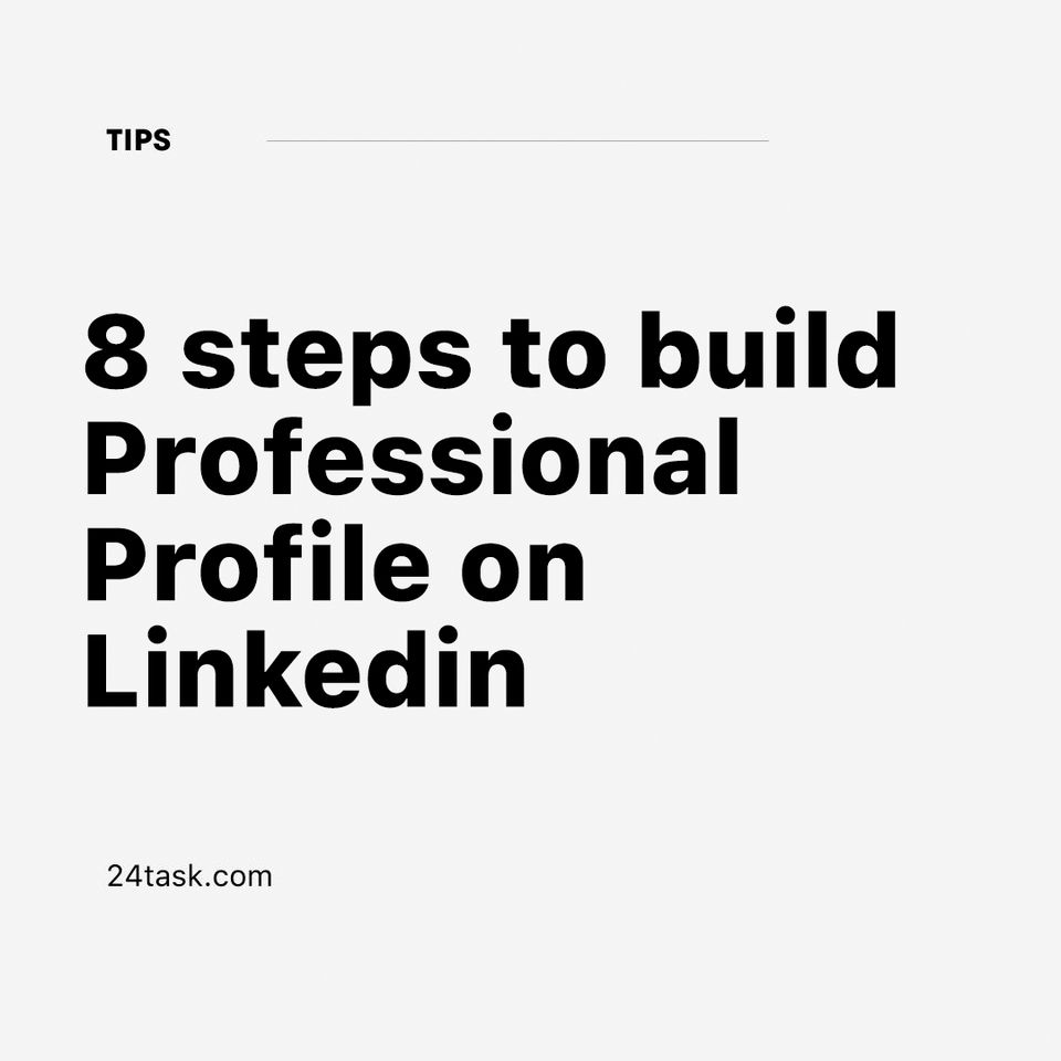 24taskEN's tweet image. Want to build professional profile on Linkedin for your project! Read the post 👇

Download the App or visit the website 24task.com

#outsourcing #24Task #businessgrowth #freel #linkedin #professional