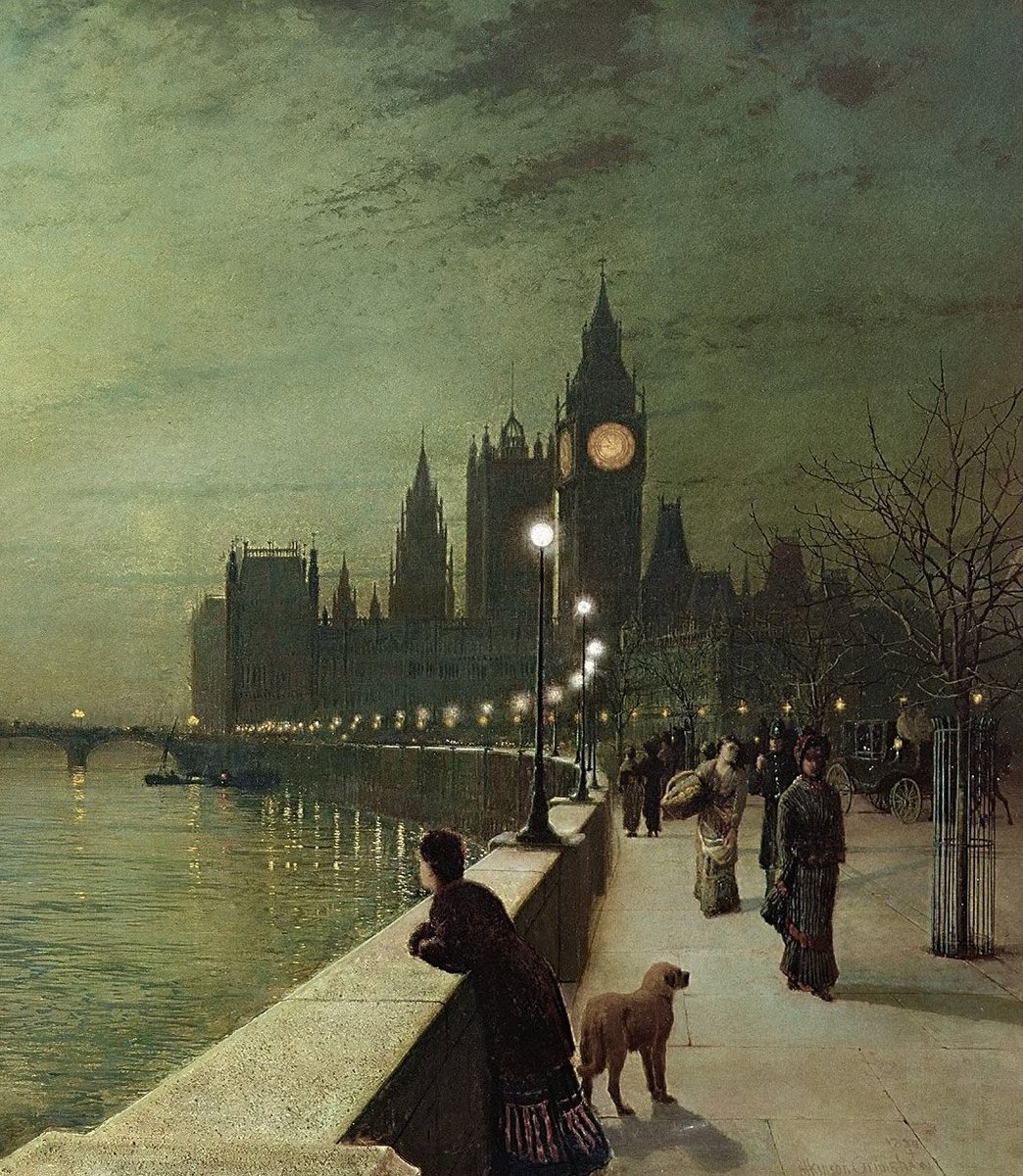 AcademiaAesthe1's tweet photo. Paintings by John Atkinson Grimshaw. https://t.co/lzBp7V9AeZ
